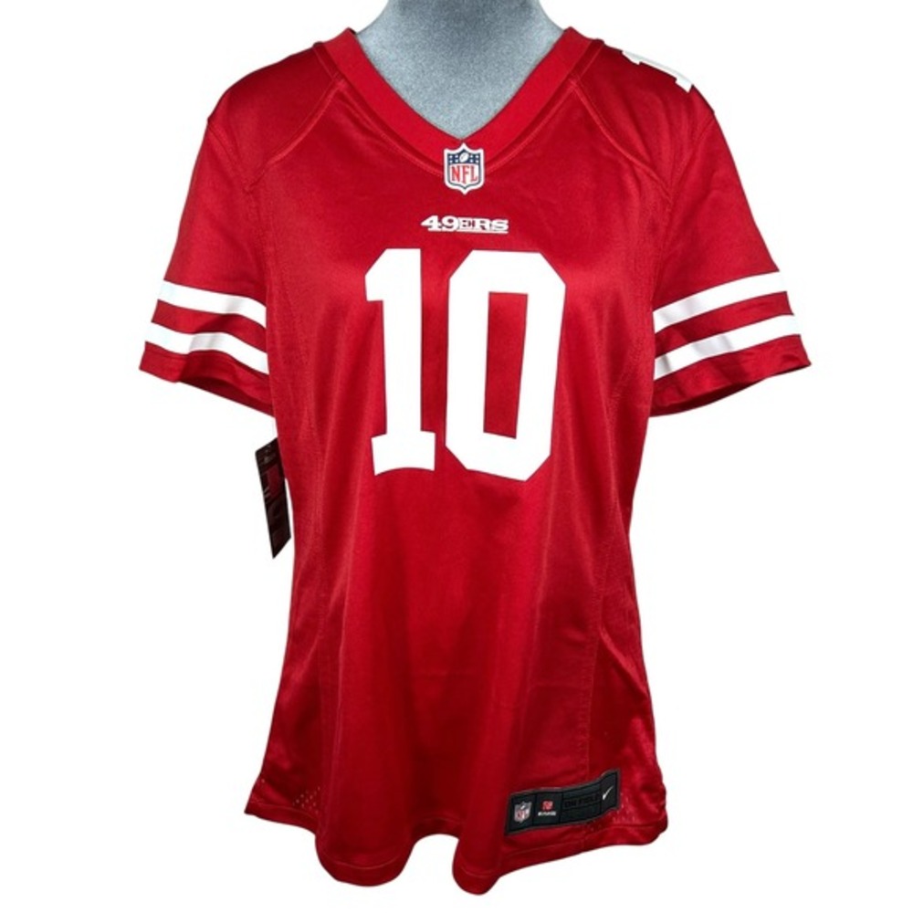 Nike San Francisco 49ers Jersey Large Red Garoppolo 10 NFL‎ On Field Loose Fit